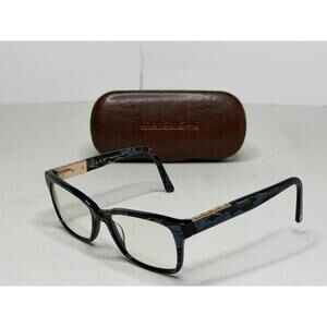 L.A.M.B. Eyeglasses Lamb LA060 BLU 53-16-140 Black Blue Gold Frames P125